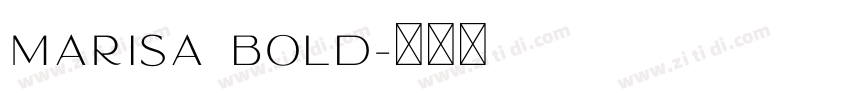 Marisa Bold字体转换